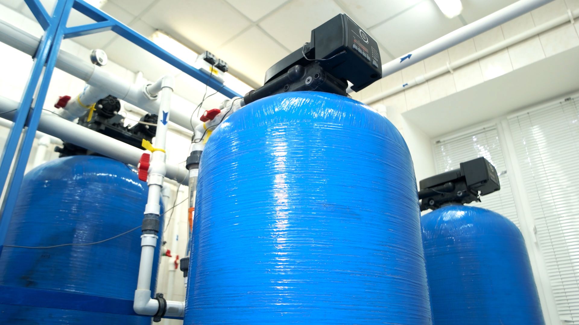 Water filters at the plant